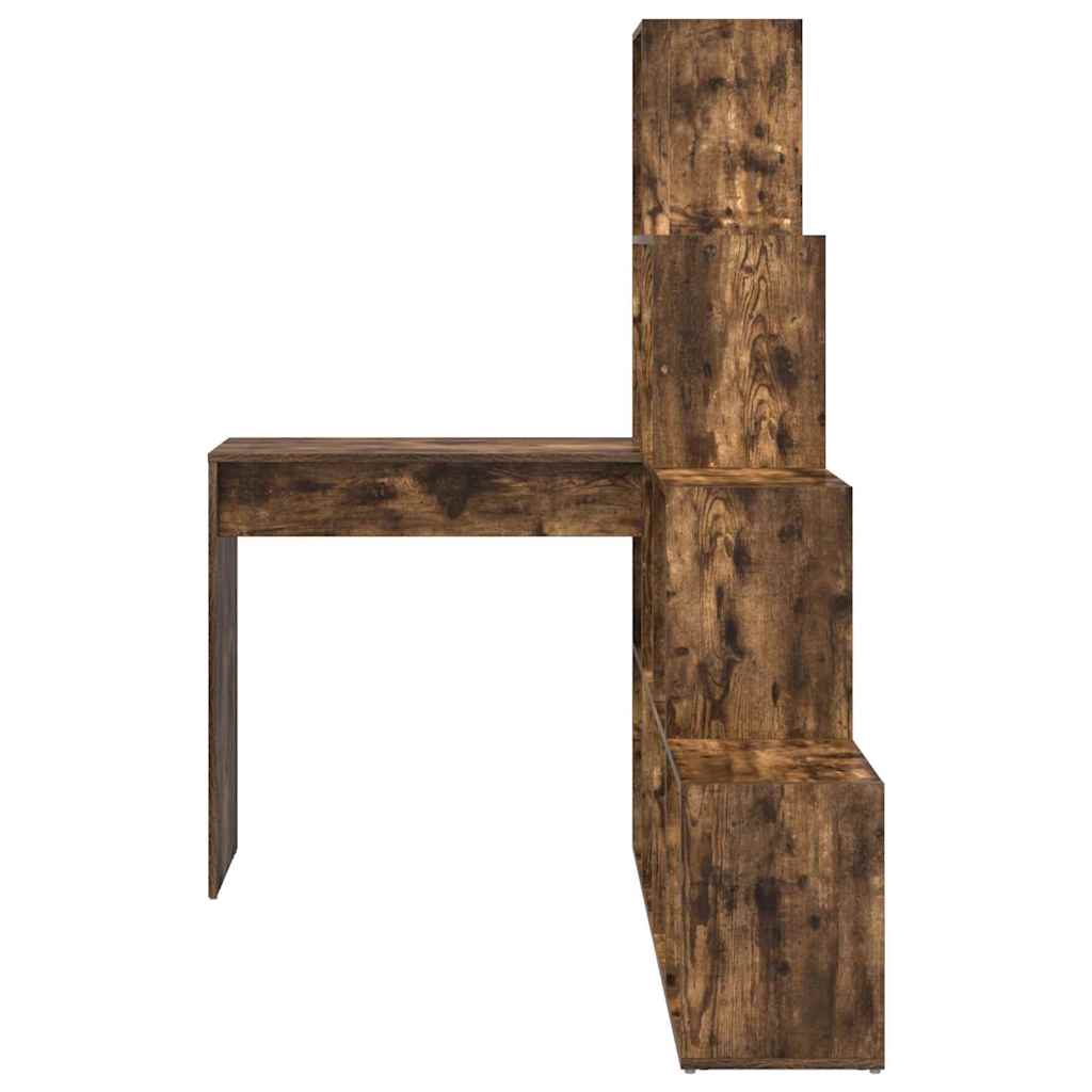 Hoekbureau Gerookt eiken 101,5 x 149,5 x 149,5 cm Bewerkt hout is nu te koop bij PeponiXL, paradijselijk wonen!