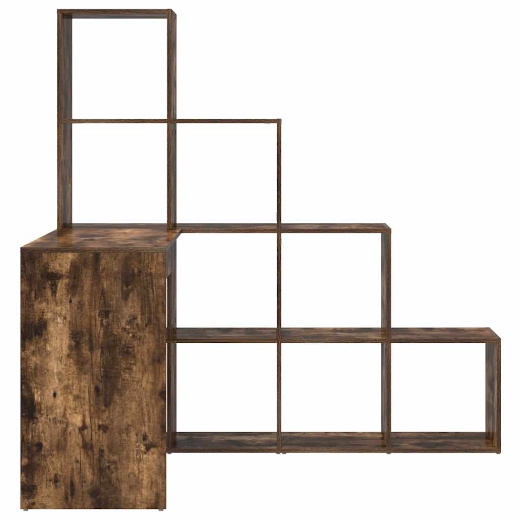 Hoekbureau Gerookt eiken 101,5 x 149,5 x 149,5 cm Bewerkt hout is nu te koop bij PeponiXL, paradijselijk wonen!
