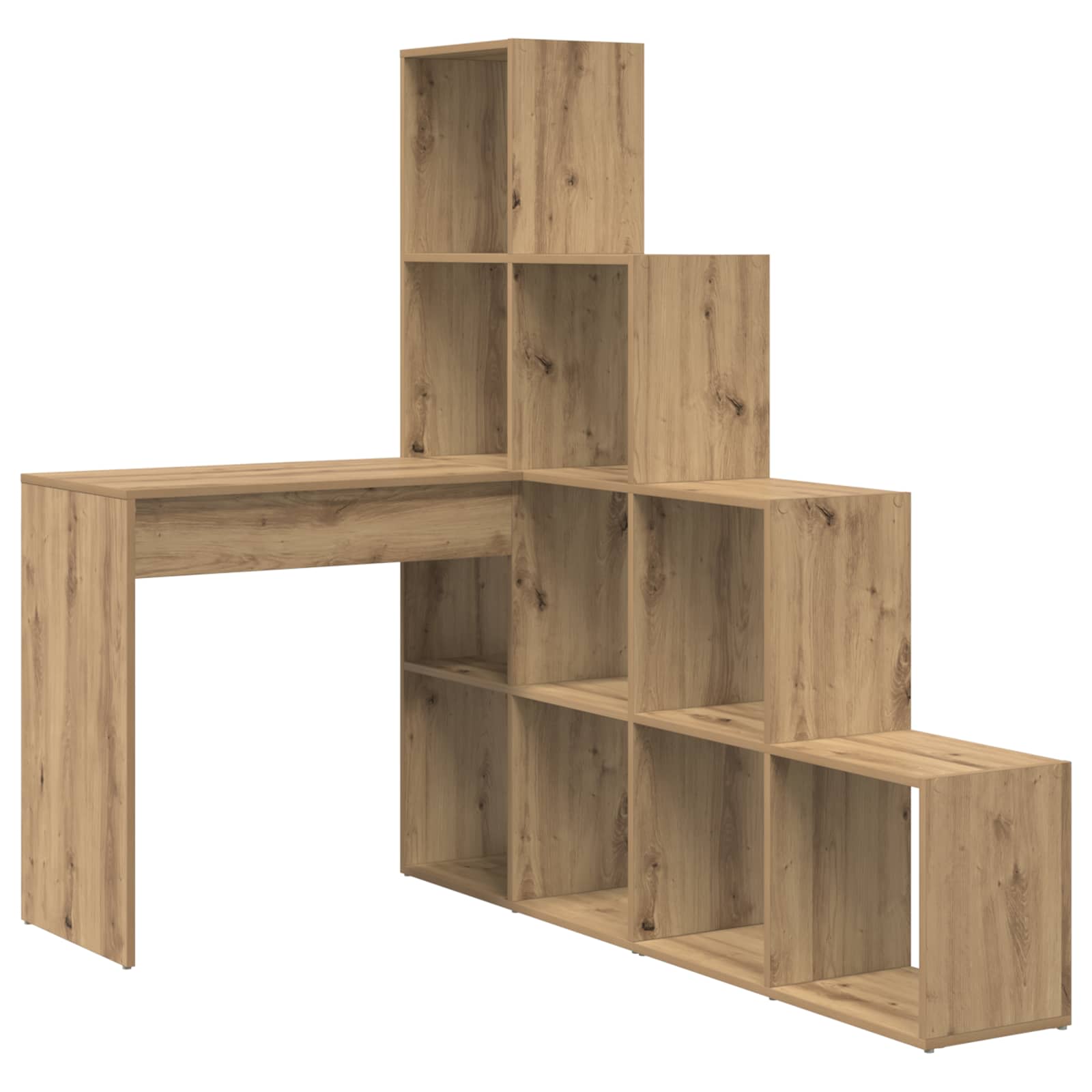 Hoekbureau Artisan Eiken Bewerkt hout 101,5 x 149,5 x 149,5 cm is nu te koop bij PeponiXL, paradijselijk wonen!