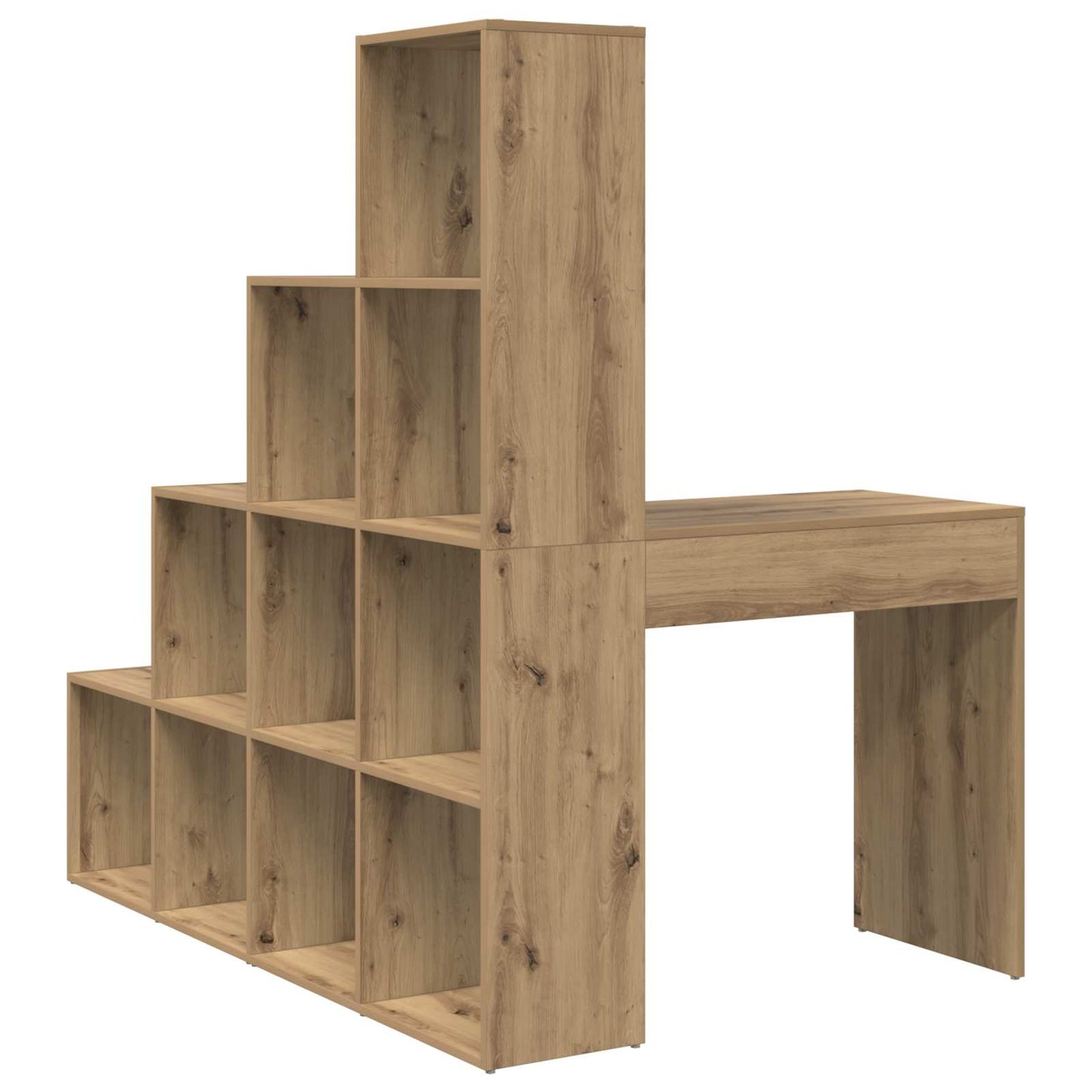 Hoekbureau Artisan Eiken Bewerkt hout 101,5 x 149,5 x 149,5 cm is nu te koop bij PeponiXL, paradijselijk wonen!