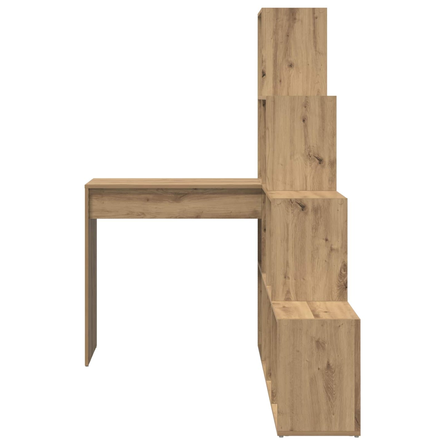 Hoekbureau Artisan Eiken Bewerkt hout 101,5 x 149,5 x 149,5 cm is nu te koop bij PeponiXL, paradijselijk wonen!