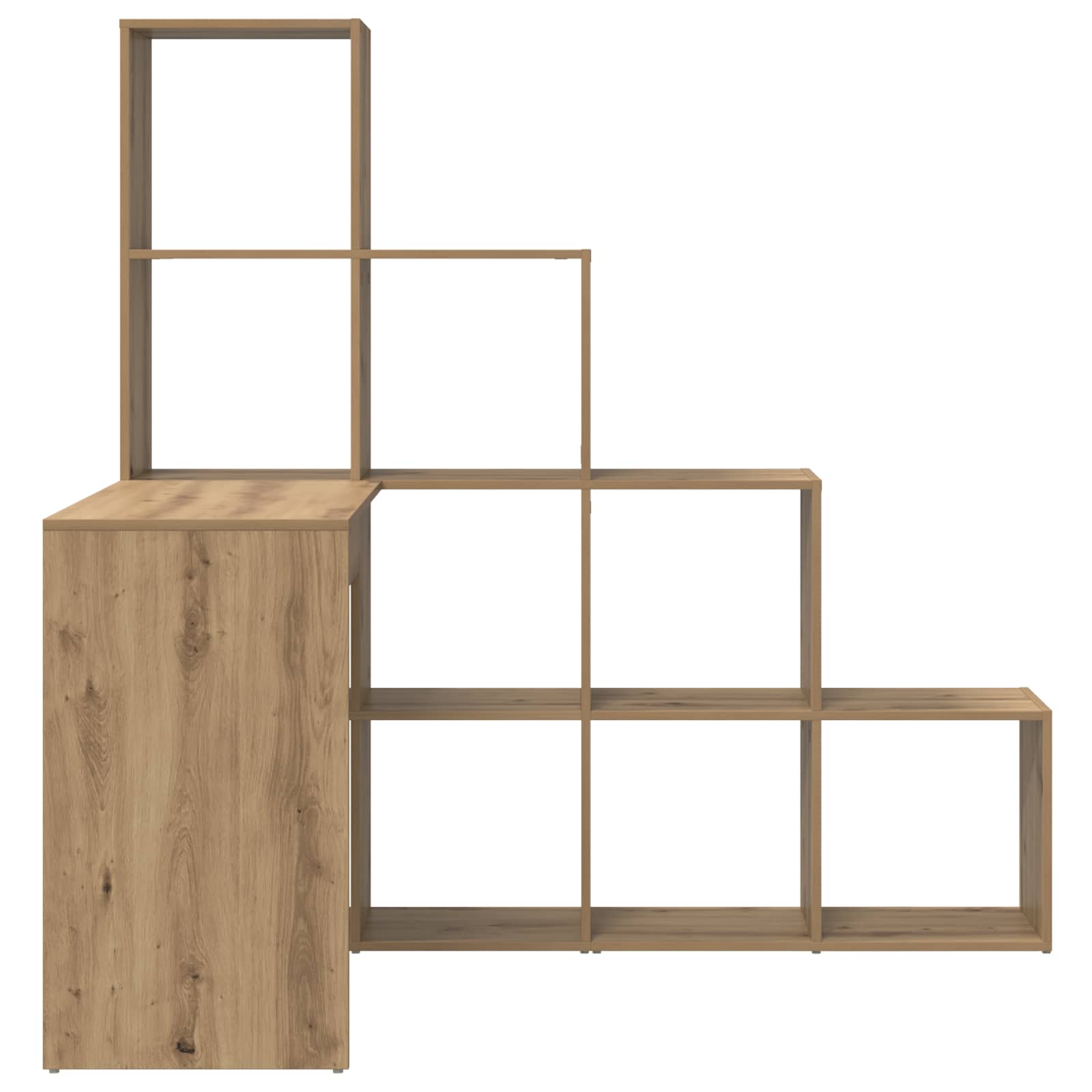 Hoekbureau Artisan Eiken Bewerkt hout 101,5 x 149,5 x 149,5 cm is nu te koop bij PeponiXL, paradijselijk wonen!