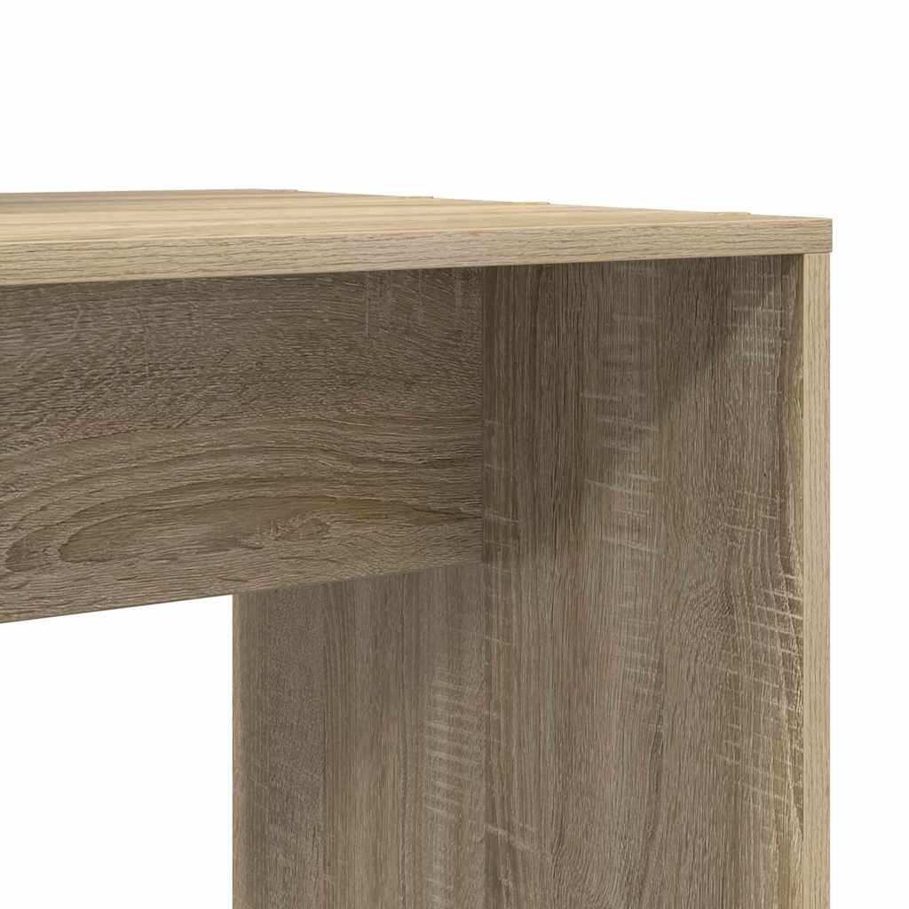 Bureau met plank Sonoma Eiken 138,5 x 55 x 143 cm Bewerkt hout is nu te koop bij PeponiXL, paradijselijk wonen!