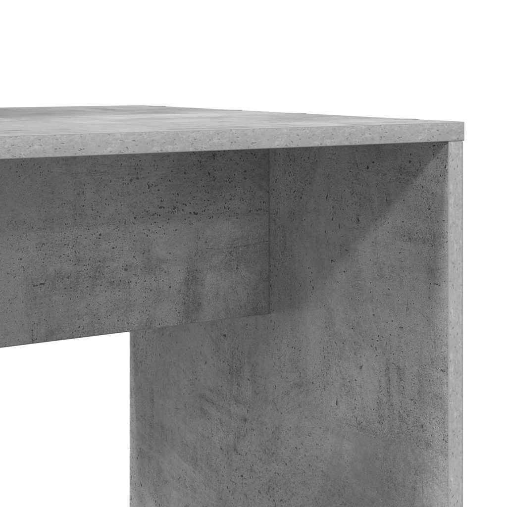 Bureau met plank Beton Grijs 138,5 x 55 x 143 cm Bewerkt hout is nu te koop bij PeponiXL, paradijselijk wonen!