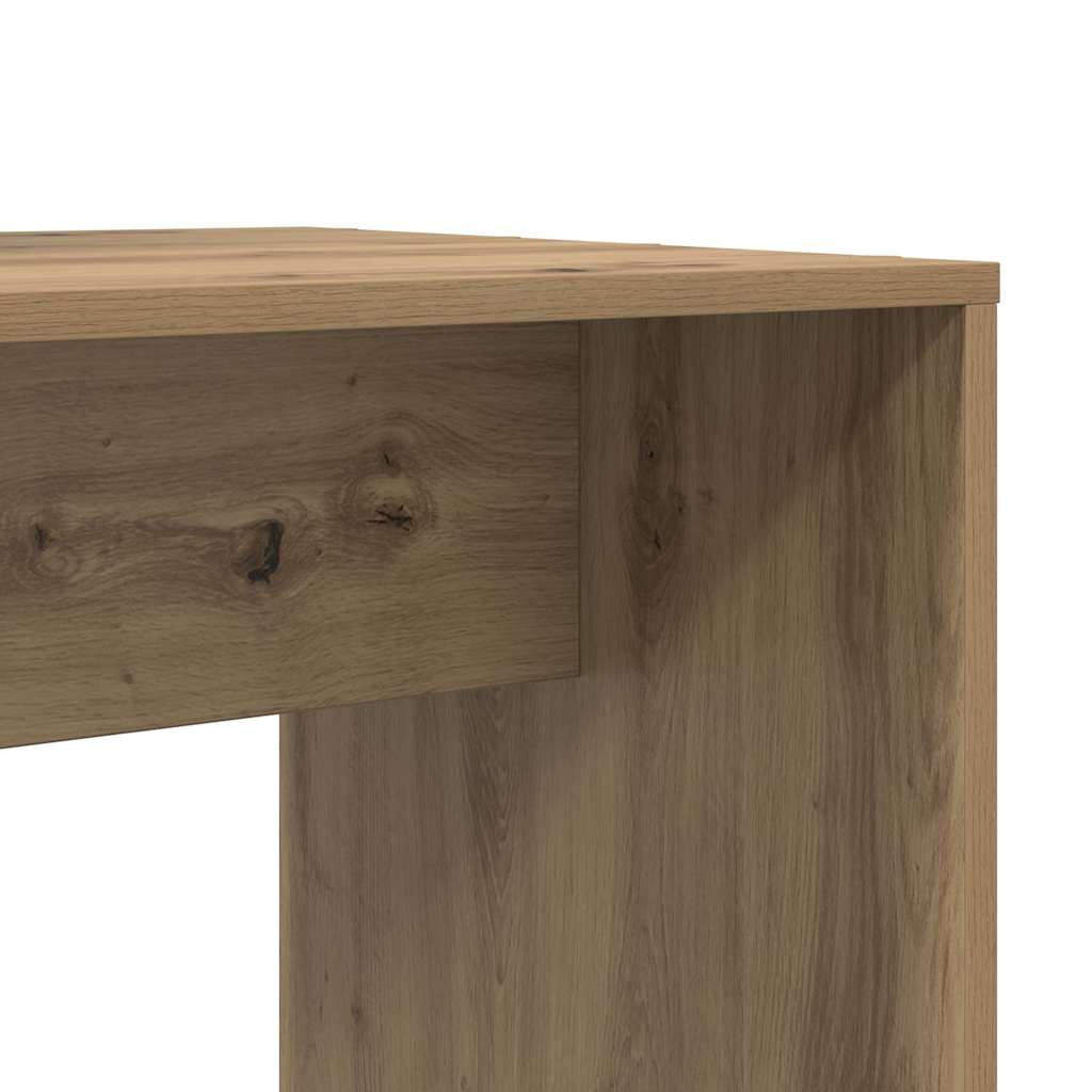 Bureau met plank Artisan Eiken 138,5 x 55 x 143 cm Bewerkt hout is nu te koop bij PeponiXL, paradijselijk wonen!