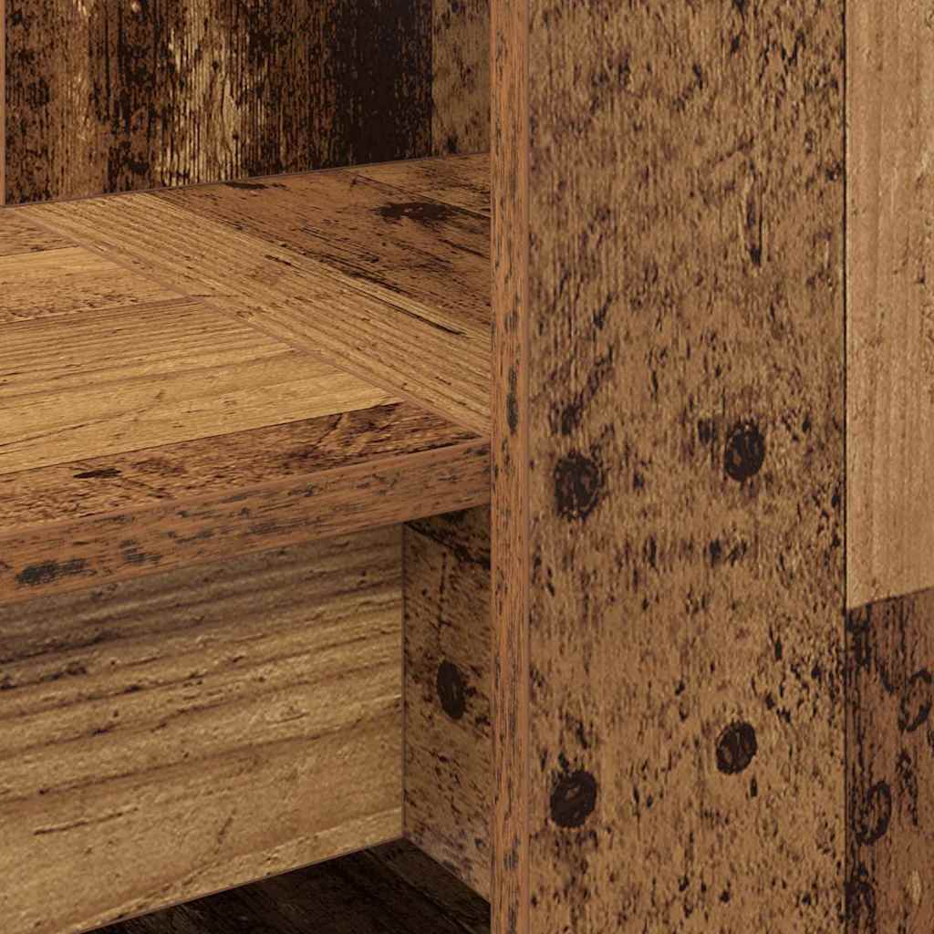 Bureau met plank Oud Hout 122 x 67 x 145 cm Bewerkt hout is nu te koop bij PeponiXL, paradijselijk wonen!