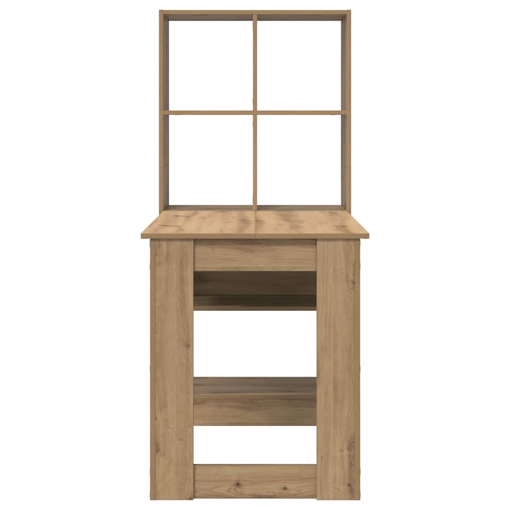 Bureau met plank Artisan Eiken 122 x 67 x 145 cm Bewerkt hout is nu te koop bij PeponiXL, paradijselijk wonen!