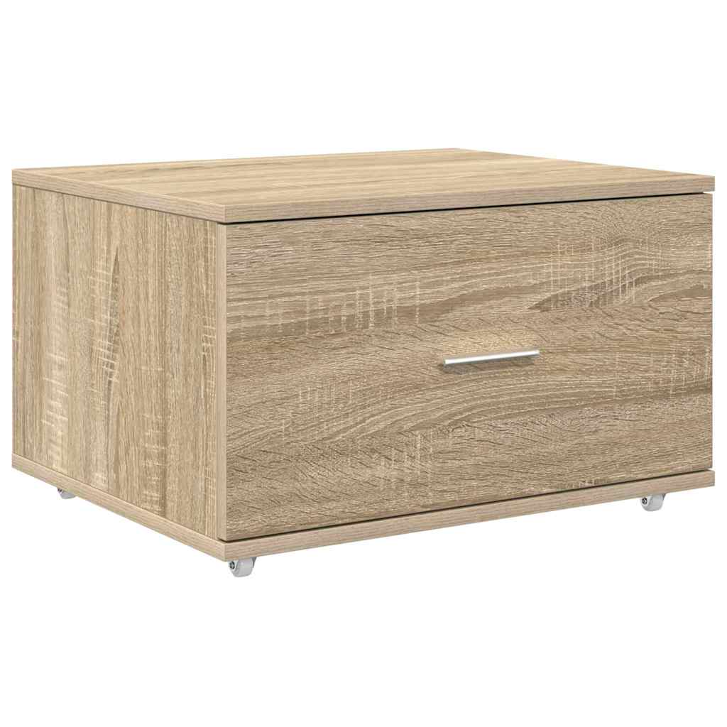 Bureau met lade Sonoma Eiken 131,5 x 50 x 106,5 cm Bewerkt hout is nu te koop bij PeponiXL, paradijselijk wonen!