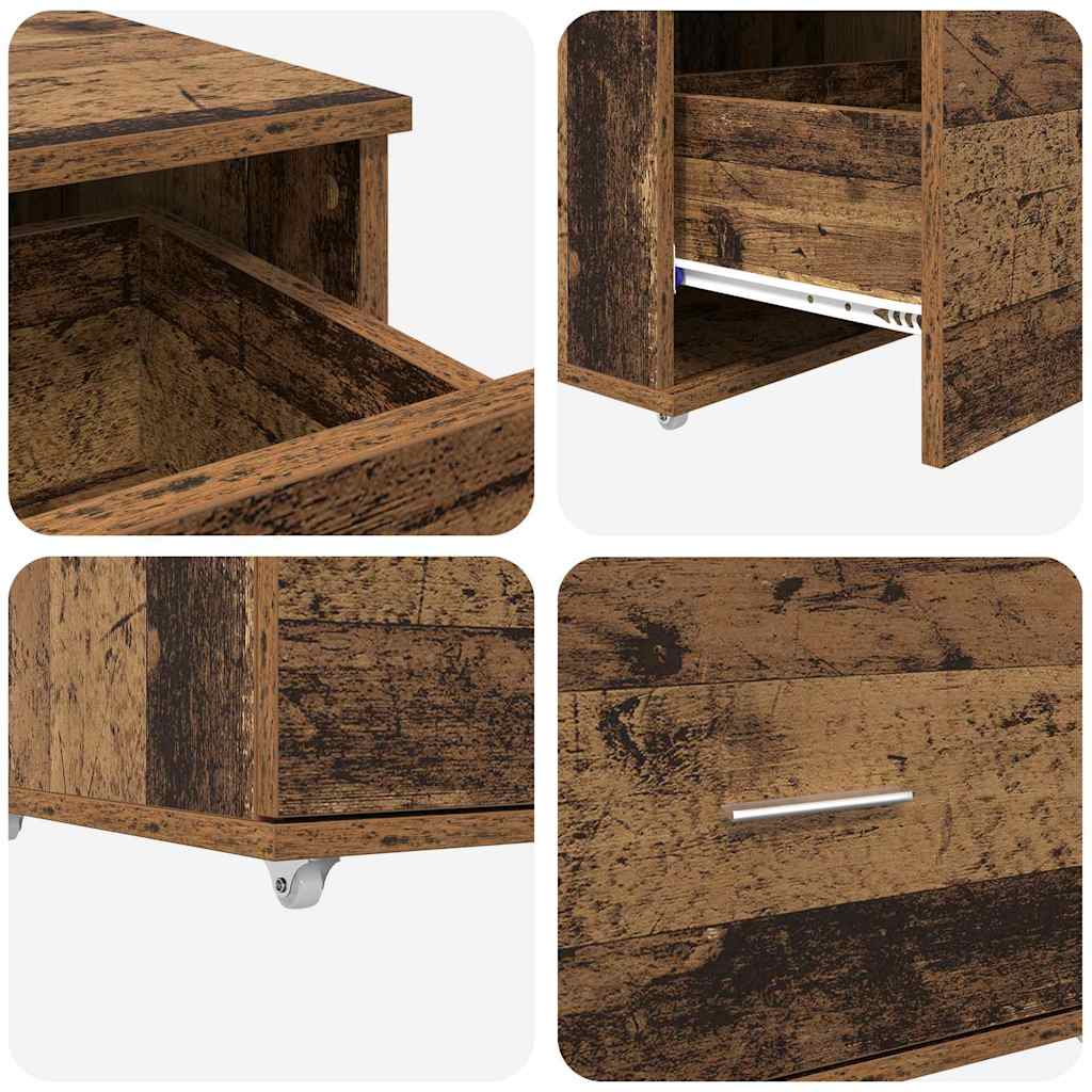 Bureau met lade Oud Hout 131,5 x 50 x 106,5 cm Bewerkt hout is nu te koop bij PeponiXL, paradijselijk wonen!
