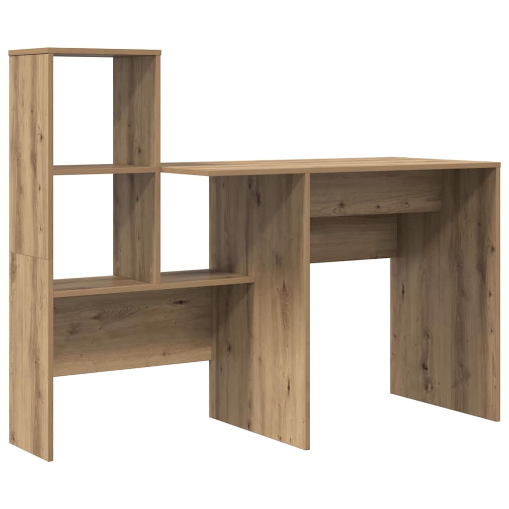 Bureau Artisan Eiken 131,5 x 50 x 106,5 cm Bewerkt hout is nu te koop bij PeponiXL, paradijselijk wonen!