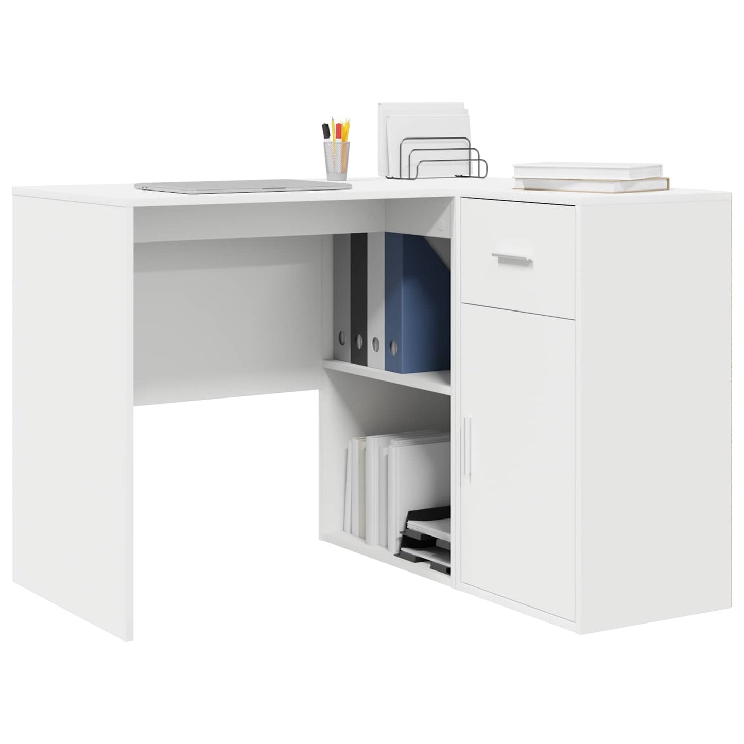Hoekbureau met lade Wit 102 x 88 x 75 cm is nu te koop bij PeponiXL, paradijselijk wonen!