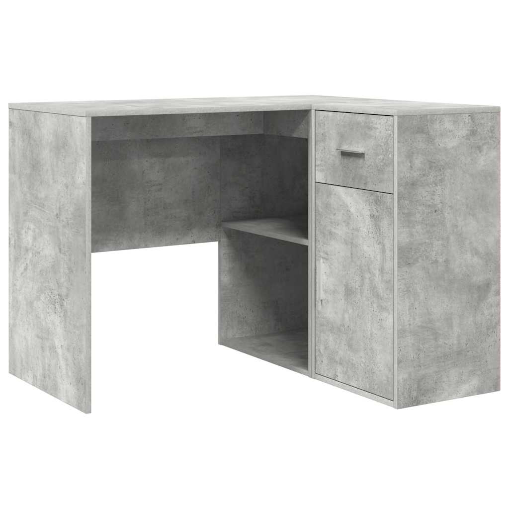 Hoekbureau met lade Beton Grijs 102 x 88 x 75 cm is nu te koop bij PeponiXL, paradijselijk wonen!