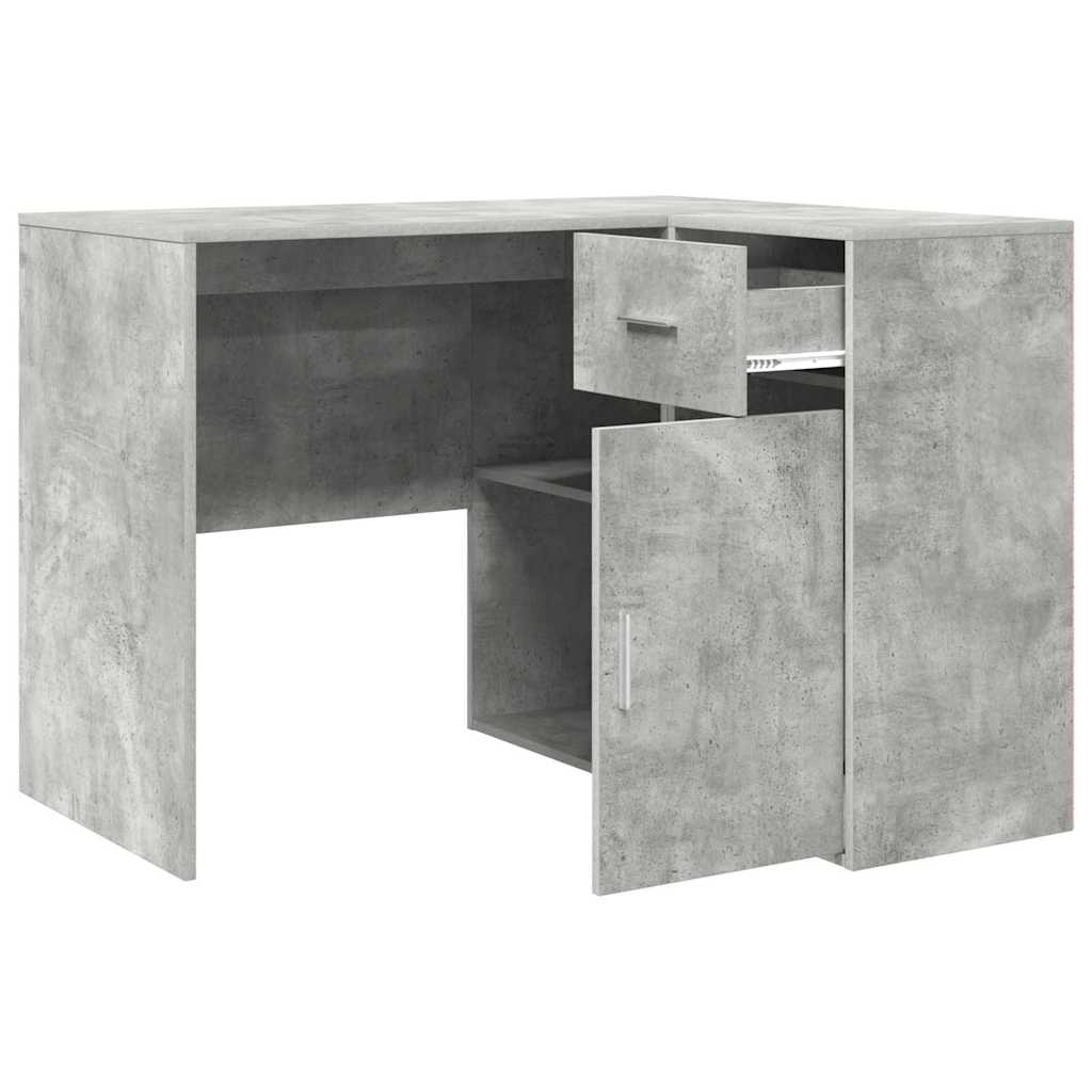 Hoekbureau met lade Beton Grijs 102 x 88 x 75 cm is nu te koop bij PeponiXL, paradijselijk wonen!