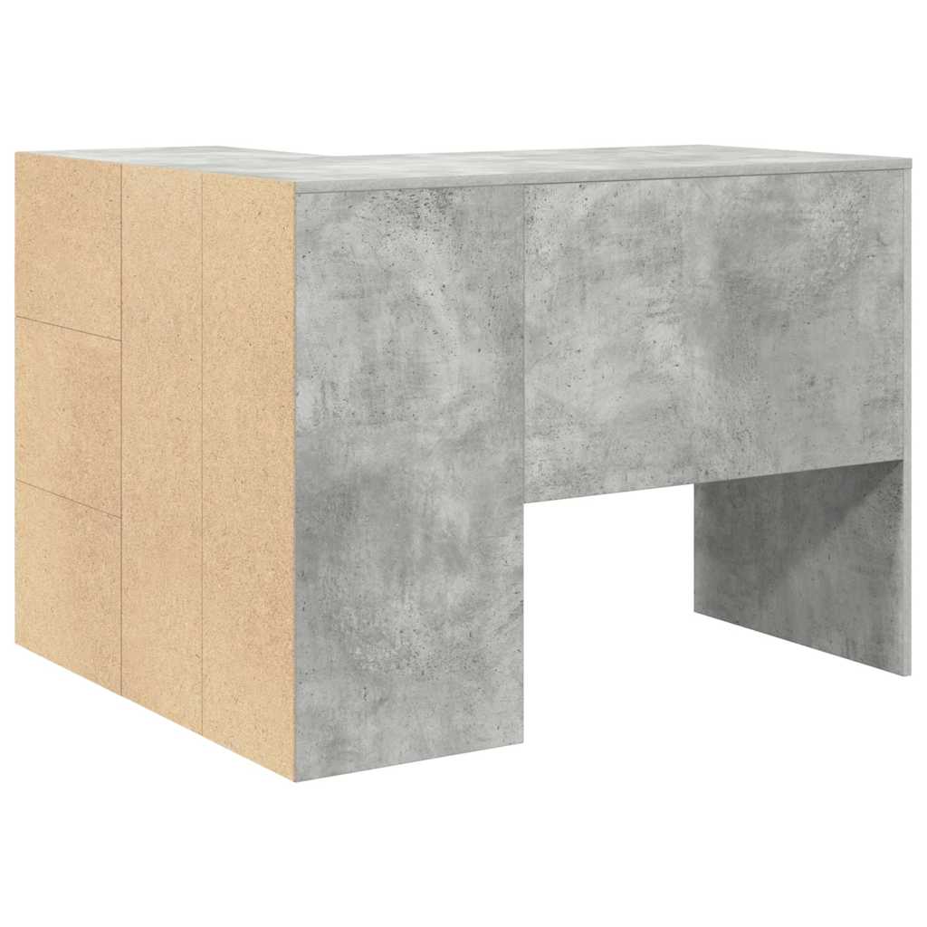 Hoekbureau met lade Beton Grijs 102 x 88 x 75 cm is nu te koop bij PeponiXL, paradijselijk wonen!