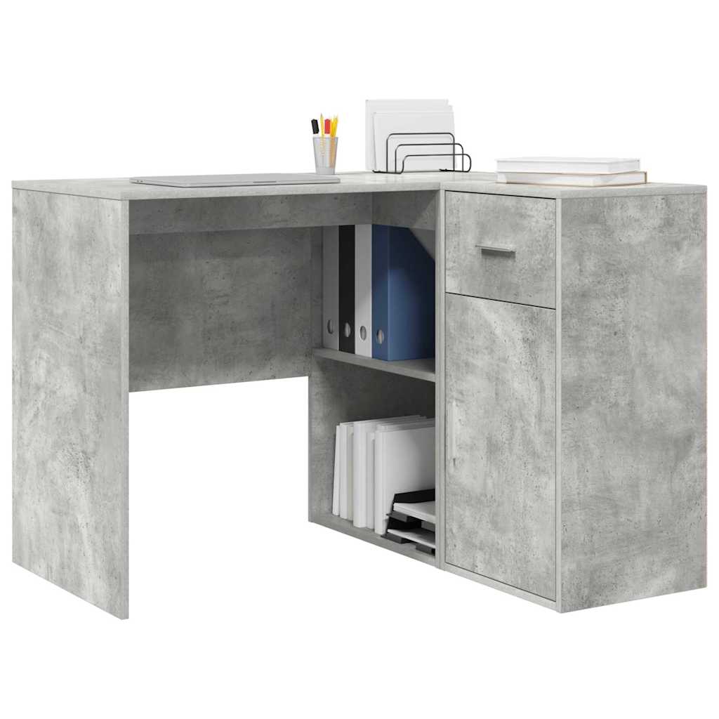 Hoekbureau met lade Beton Grijs 102 x 88 x 75 cm is nu te koop bij PeponiXL, paradijselijk wonen!