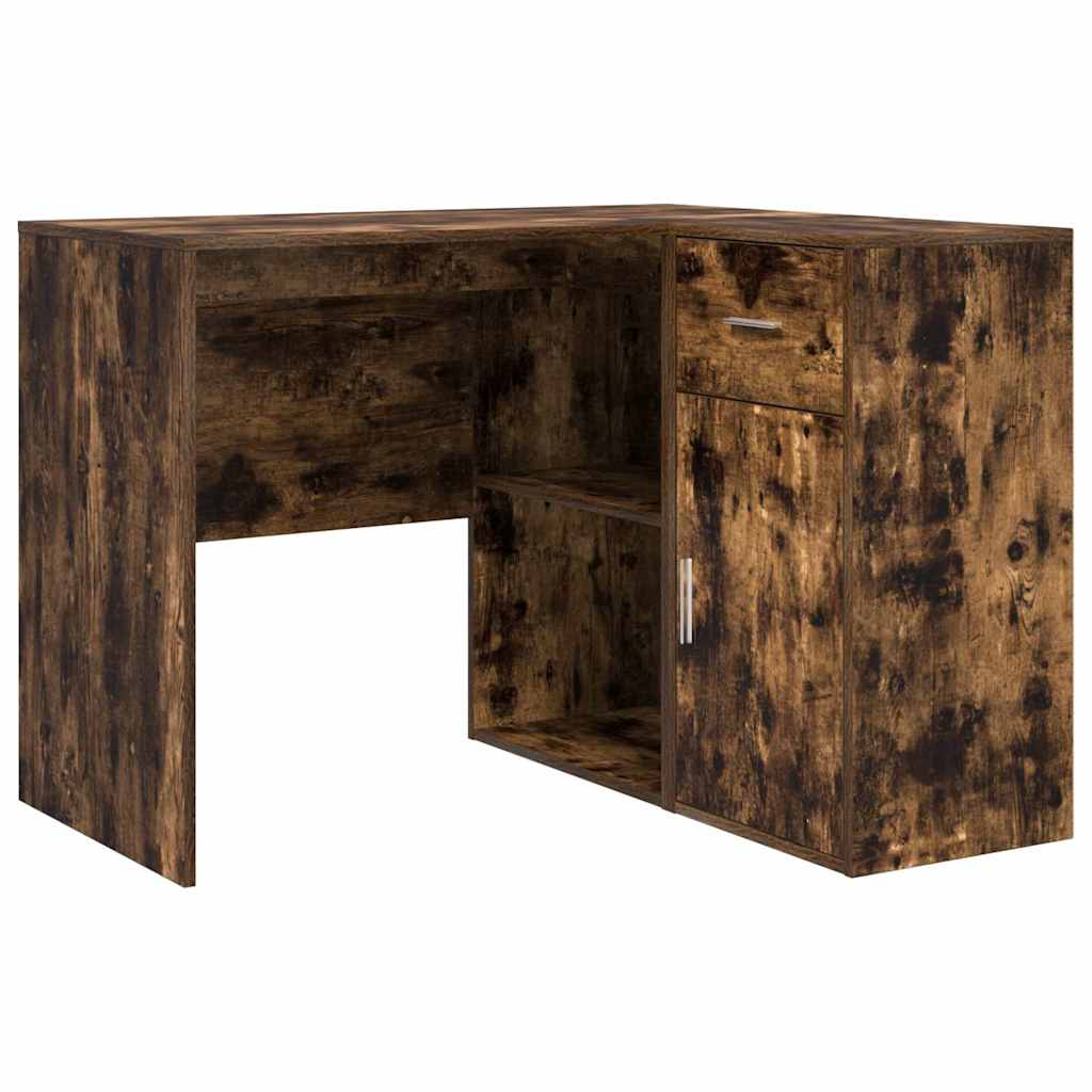 Hoekbureau met lade Gerookt eiken 102 x 88 x 75 cm is nu te koop bij PeponiXL, paradijselijk wonen!