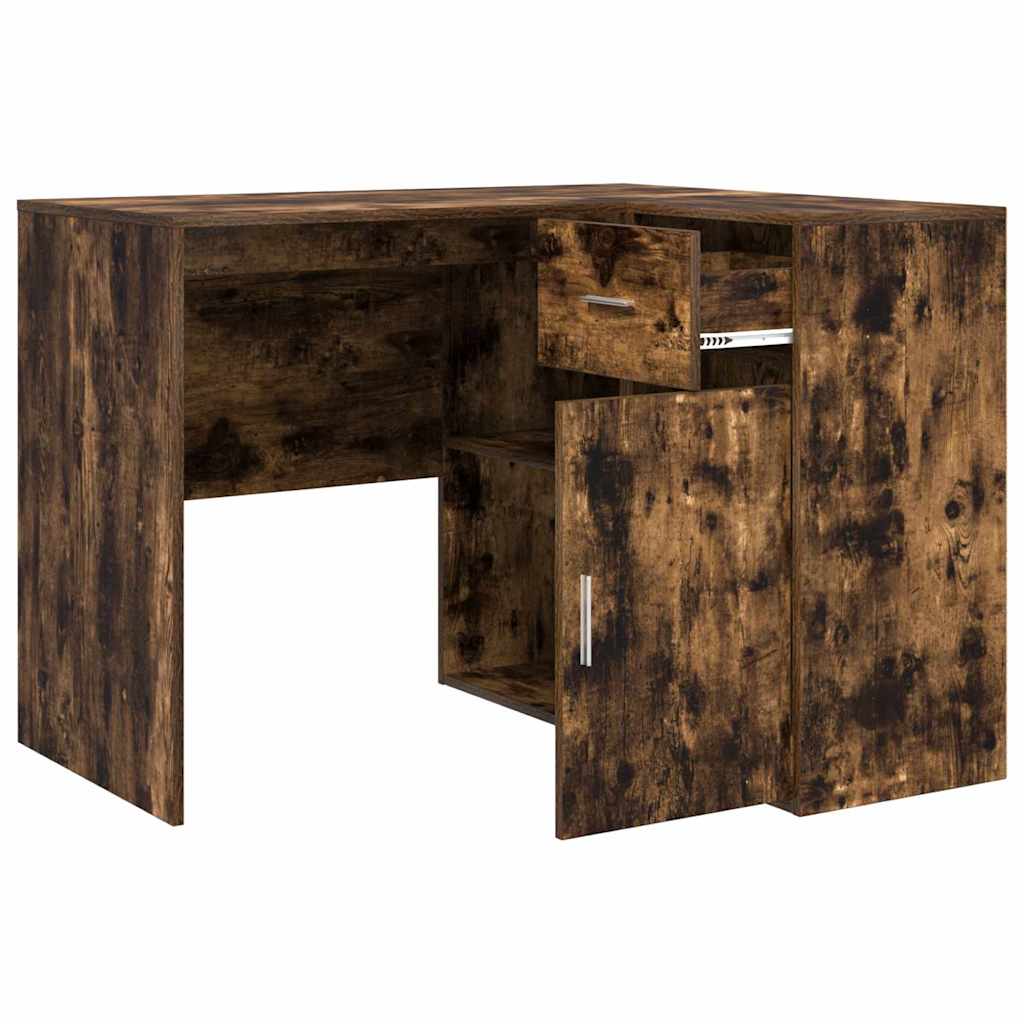 Hoekbureau met lade Gerookt eiken 102 x 88 x 75 cm is nu te koop bij PeponiXL, paradijselijk wonen!