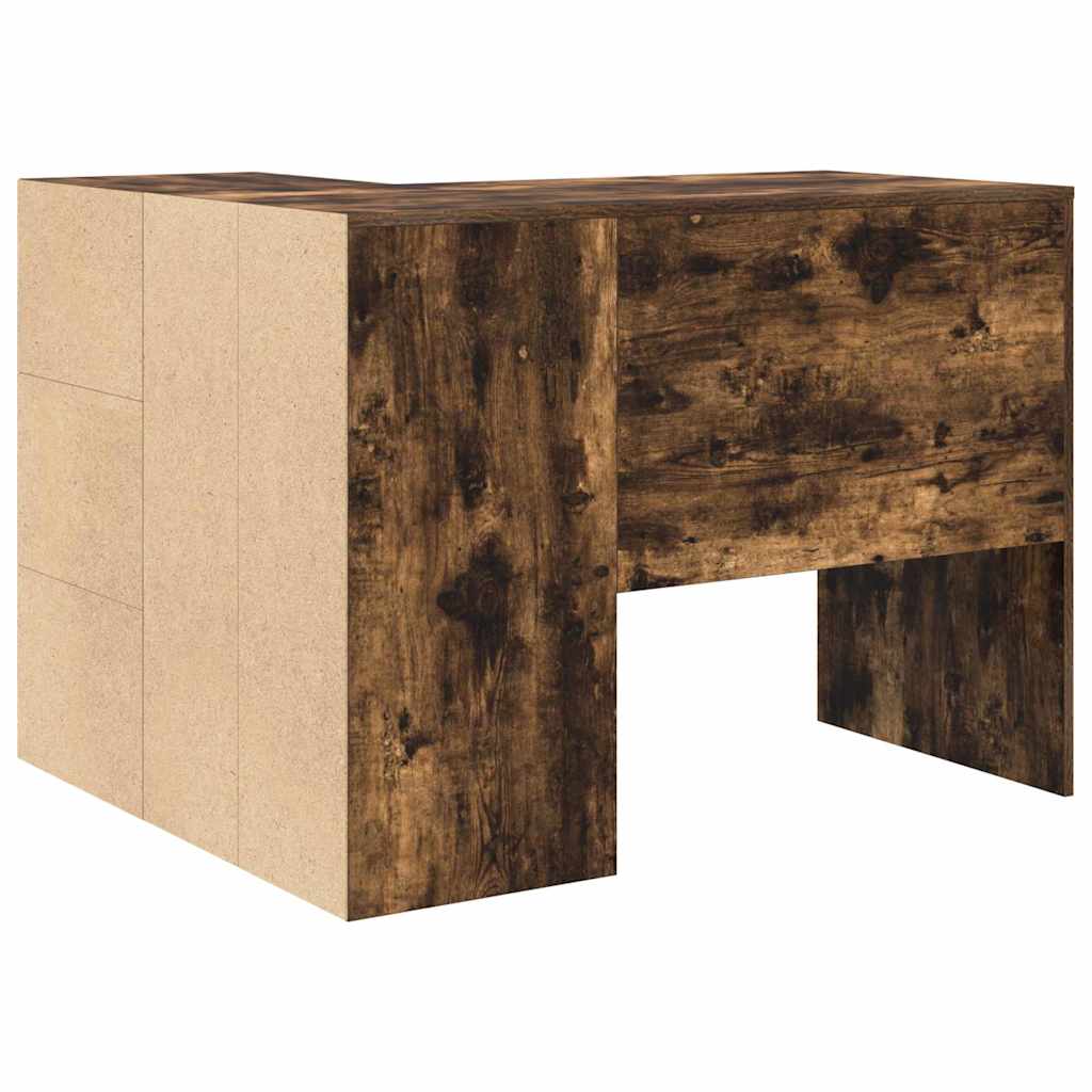 Hoekbureau met lade Gerookt eiken 102 x 88 x 75 cm is nu te koop bij PeponiXL, paradijselijk wonen!
