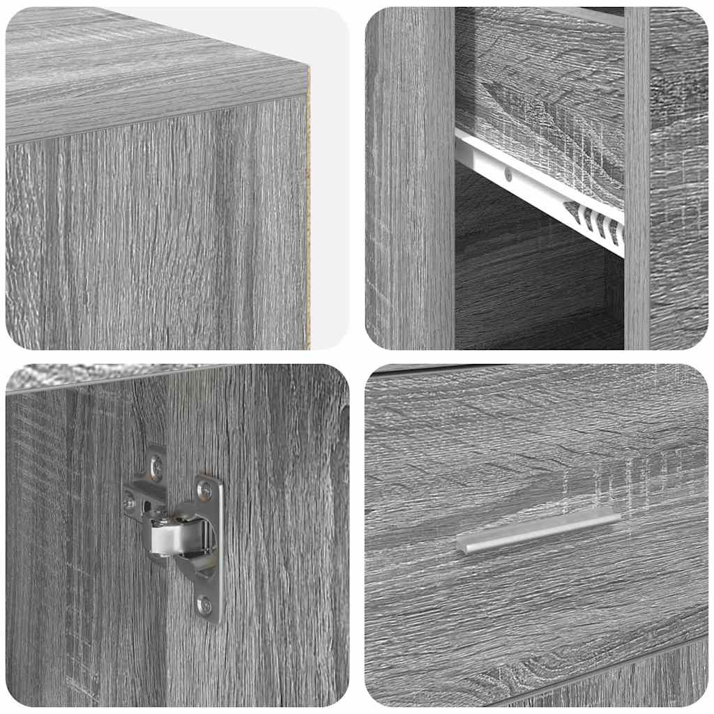 Hoekbureau met lade Grijs Sonoma 102 x 88 x 75 cm is nu te koop bij PeponiXL, paradijselijk wonen!