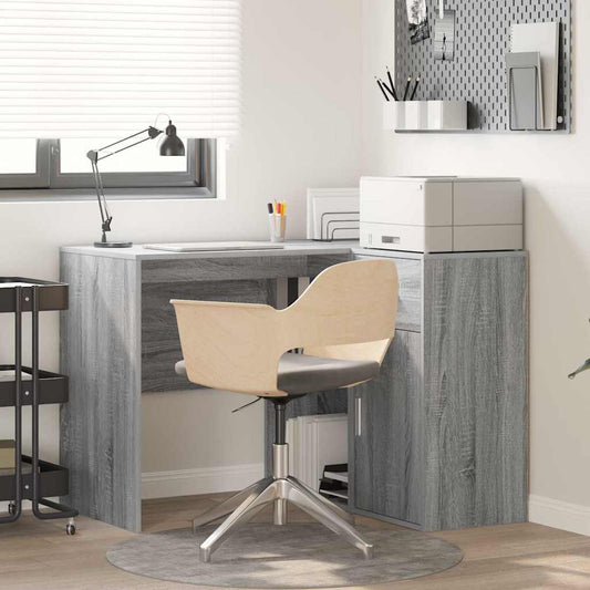 Hoekbureau met lade Grijs Sonoma 102 x 88 x 75 cm is nu te koop bij PeponiXL, paradijselijk wonen!