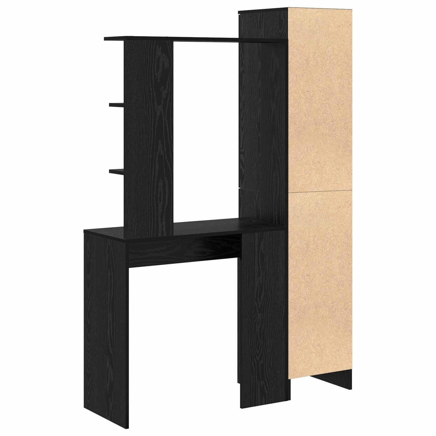 Bureau 2 pcs Zwart Eiken is nu te koop bij PeponiXL, paradijselijk wonen!