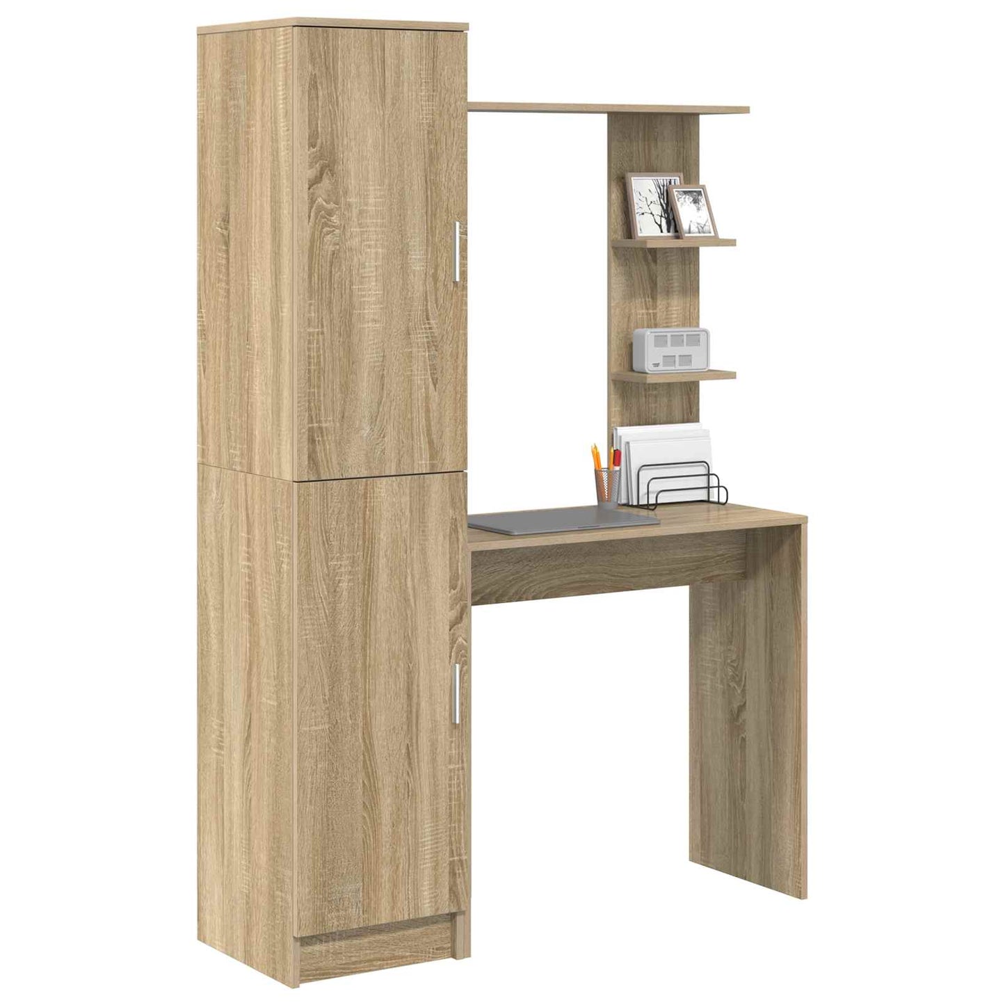 Bureau 2 pcs Sonoma Eiken is nu te koop bij PeponiXL, paradijselijk wonen!
