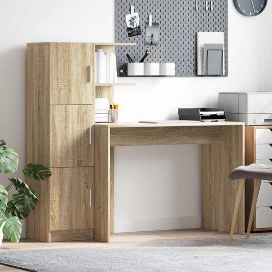 Bureau 2 pcs Sonoma Eiken is nu te koop bij PeponiXL, paradijselijk wonen!
