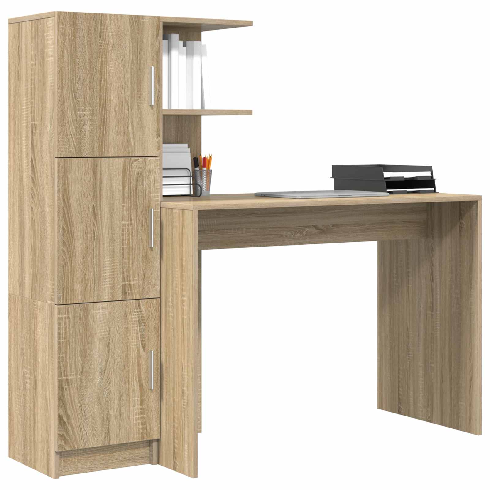 Bureau 2 pcs Sonoma Eiken is nu te koop bij PeponiXL, paradijselijk wonen!