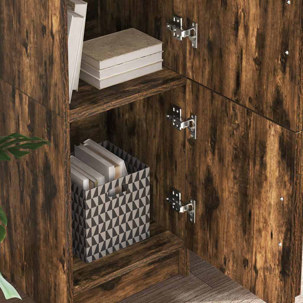 Bureau 2 pcs Gerookt eiken is nu te koop bij PeponiXL, paradijselijk wonen!