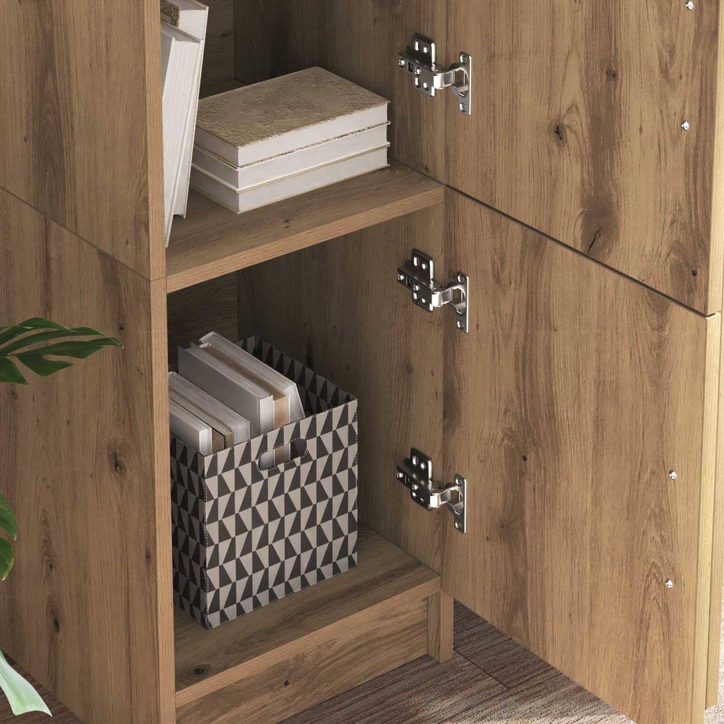 Bureau Artisan Eiken 133.5 x 50 x 124 cm 2 st is nu te koop bij PeponiXL, paradijselijk wonen!