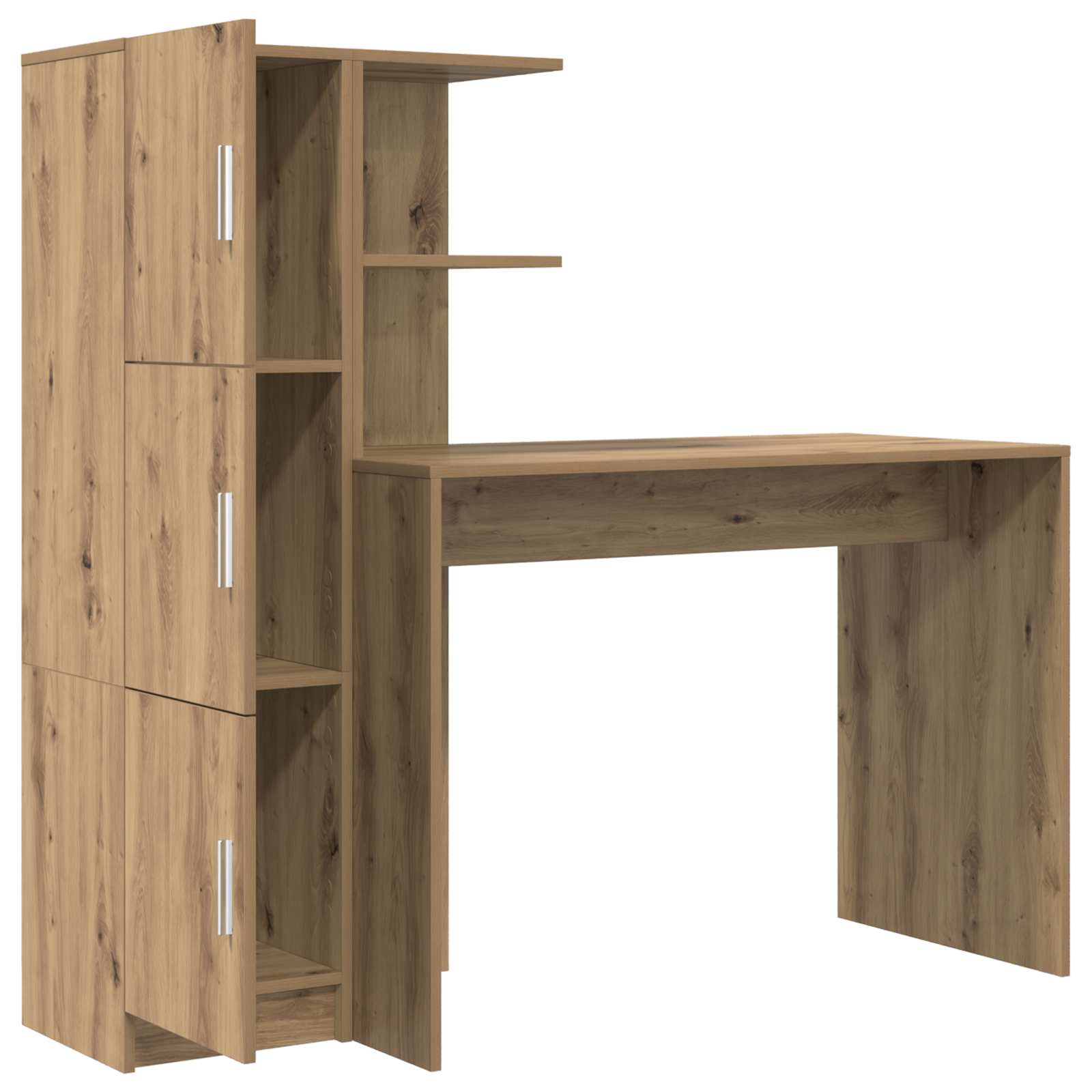 Bureau Artisan Eiken 133.5 x 50 x 124 cm 2 st is nu te koop bij PeponiXL, paradijselijk wonen!