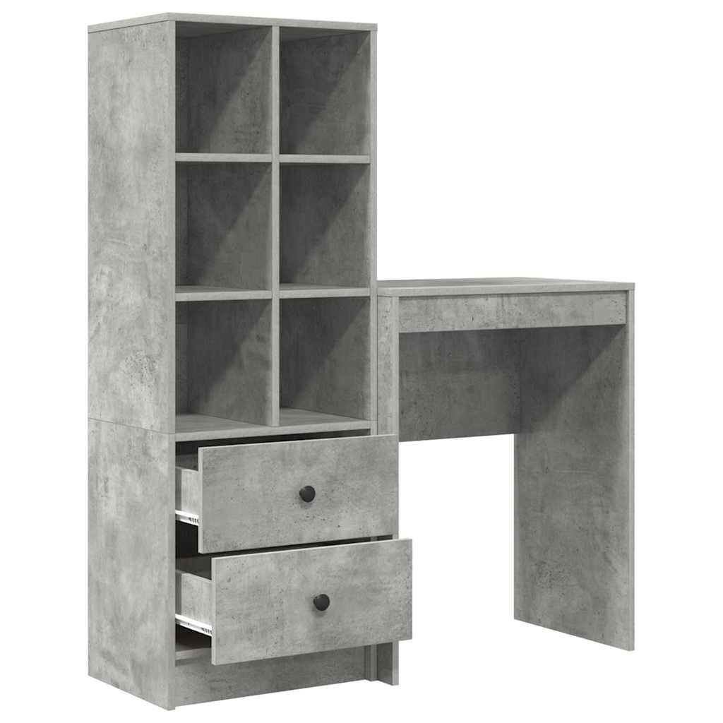Bureau met lade 2 pcs Beton Grijs is nu te koop bij PeponiXL, paradijselijk wonen!