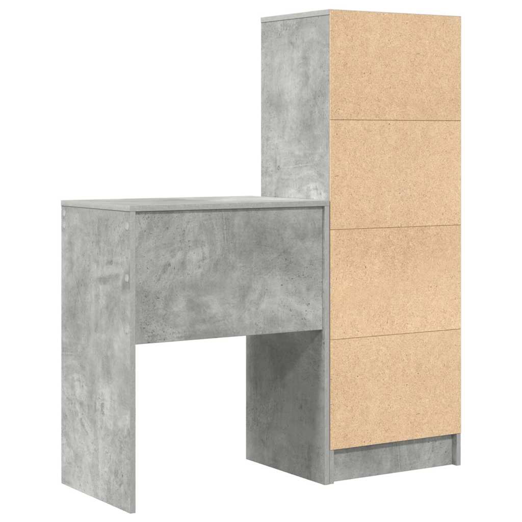 Bureau met lade 2 pcs Beton Grijs is nu te koop bij PeponiXL, paradijselijk wonen!