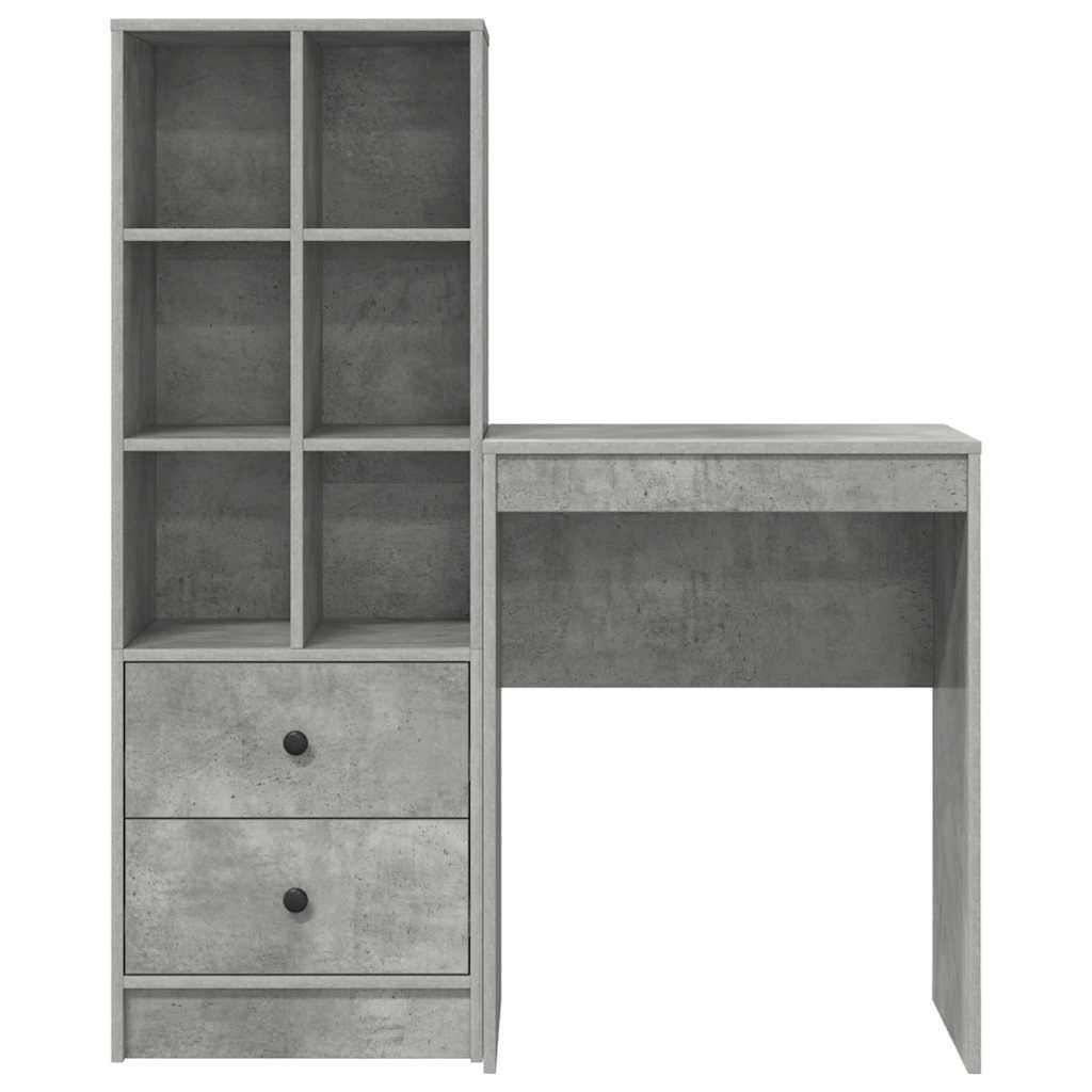 Bureau met lade 2 pcs Beton Grijs is nu te koop bij PeponiXL, paradijselijk wonen!