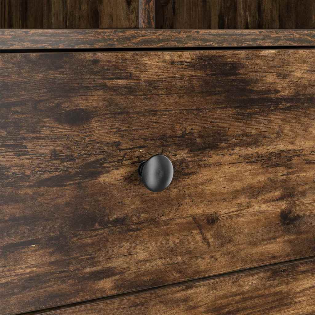 Bureau met lade 2 pcs Gerookt eiken is nu te koop bij PeponiXL, paradijselijk wonen!