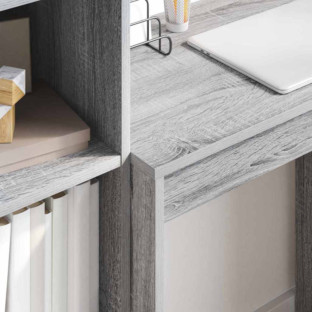 Bureau met lade 2 pcs Grijs Sonoma is nu te koop bij PeponiXL, paradijselijk wonen!