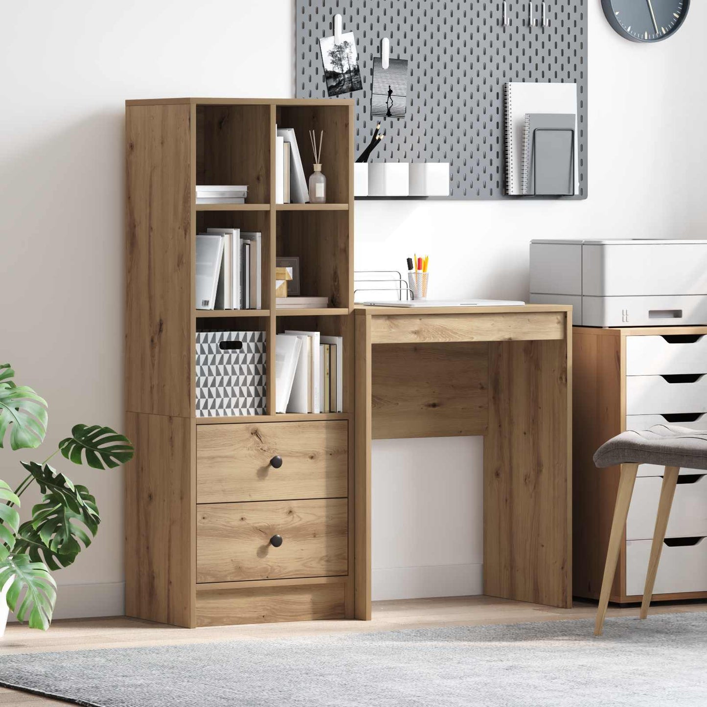 Bureau Artisan Eiken 105,5 x 34 x 127 cm 2 st