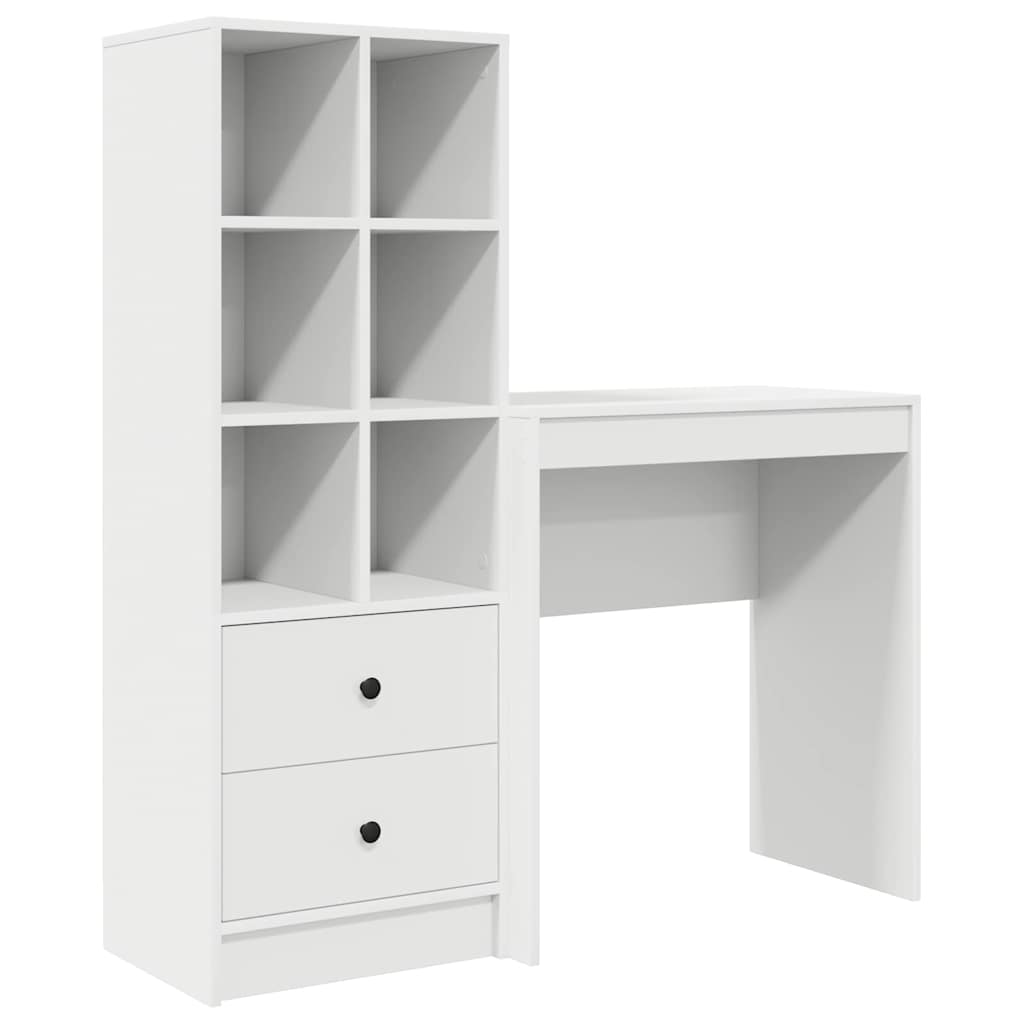Bureau met lade 2 pcs Wit is nu te koop bij PeponiXL, paradijselijk wonen!