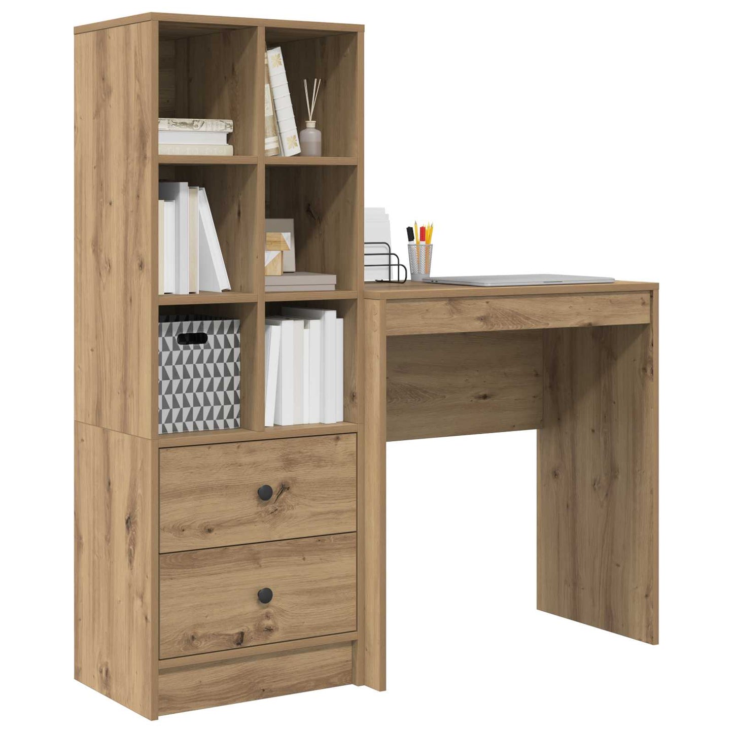 Bureau Artisan Eiken 115,5 x 40 x 127 cm 2 st