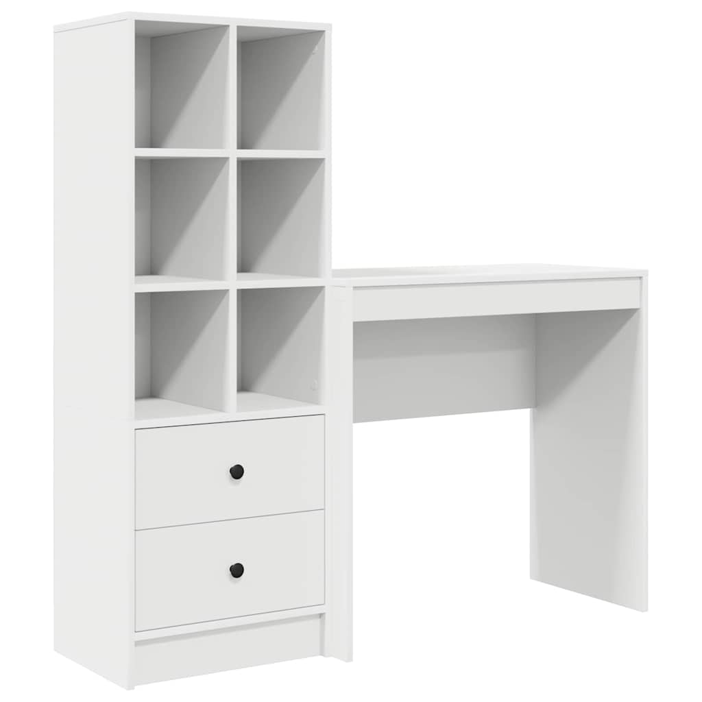 Bureau met lade 2 pcs Wit is nu te koop bij PeponiXL, paradijselijk wonen!