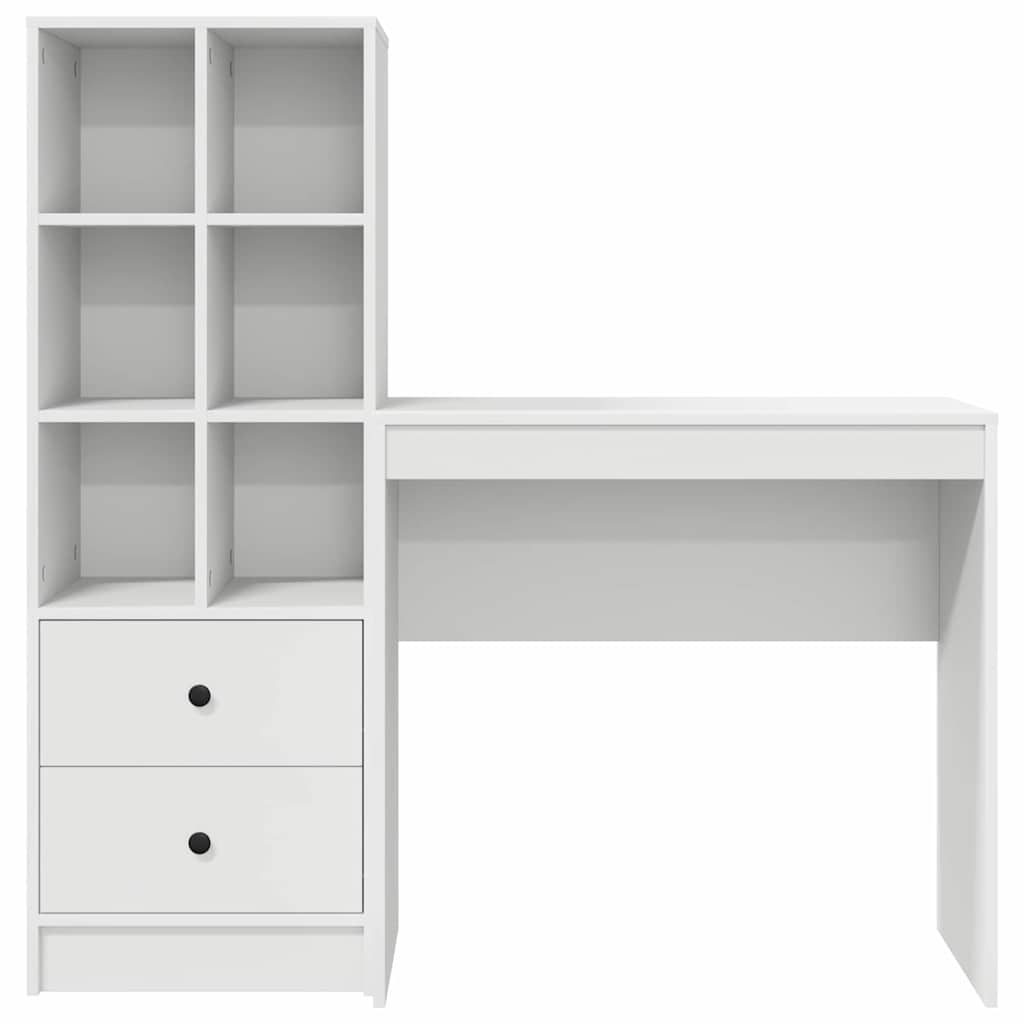 Bureau met lade 2 pcs Wit is nu te koop bij PeponiXL, paradijselijk wonen!