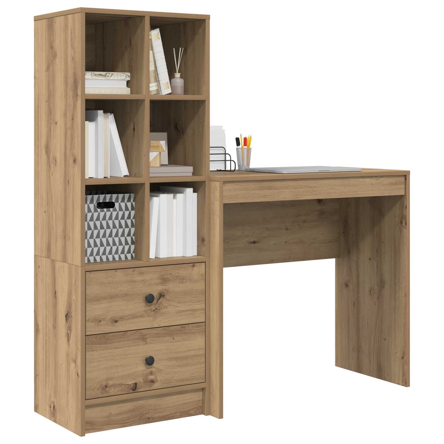 Bureau Artisan Eiken 125,5 x 40 x 127 cm 2 st