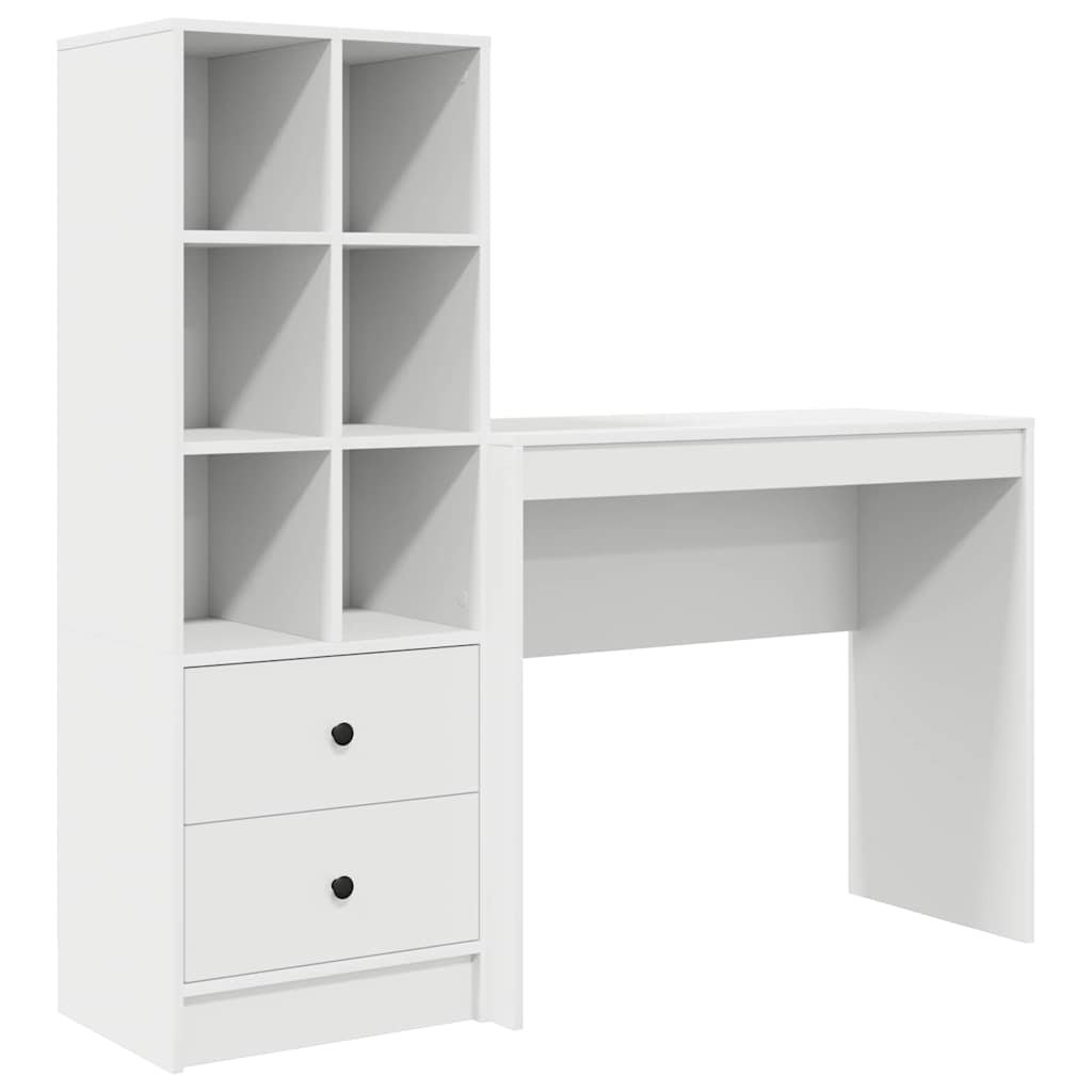 Bureau met lade 2 pcs Wit is nu te koop bij PeponiXL, paradijselijk wonen!