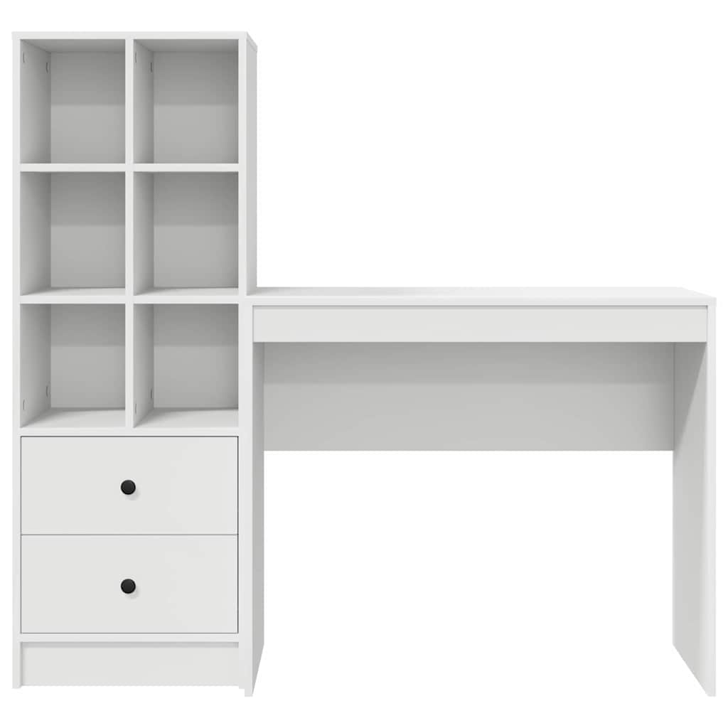 Bureau met lade 2 pcs Wit is nu te koop bij PeponiXL, paradijselijk wonen!