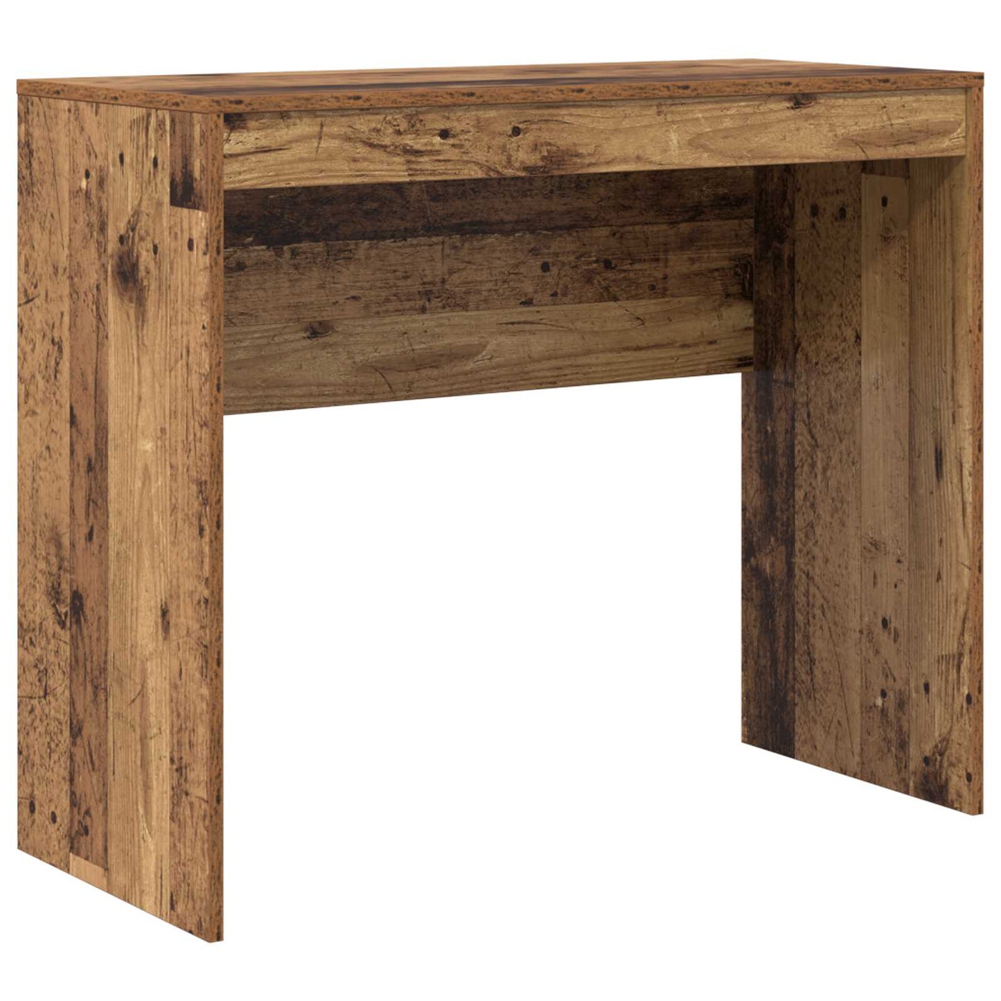 Bureau met lade met plank met opslag 2 pcs Oudhout is nu te koop bij PeponiXL, paradijselijk wonen!