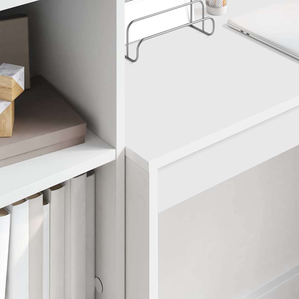 Bureau met lade 2 pcs Wit is nu te koop bij PeponiXL, paradijselijk wonen!