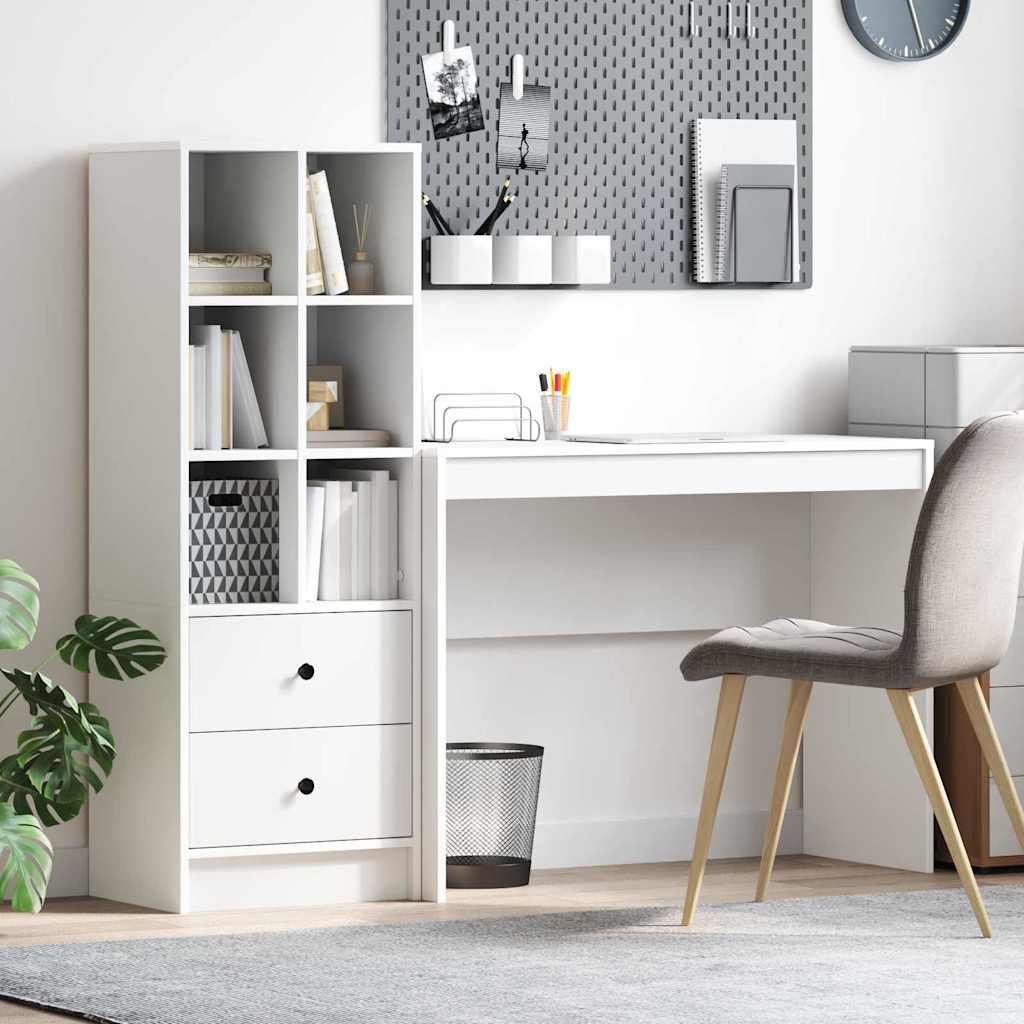 Bureau met lade 2 pcs Wit is nu te koop bij PeponiXL, paradijselijk wonen!
