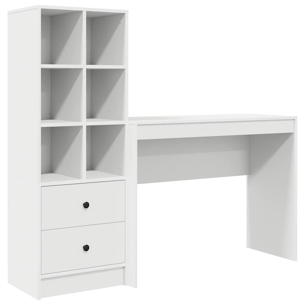 Bureau met lade 2 pcs Wit is nu te koop bij PeponiXL, paradijselijk wonen!