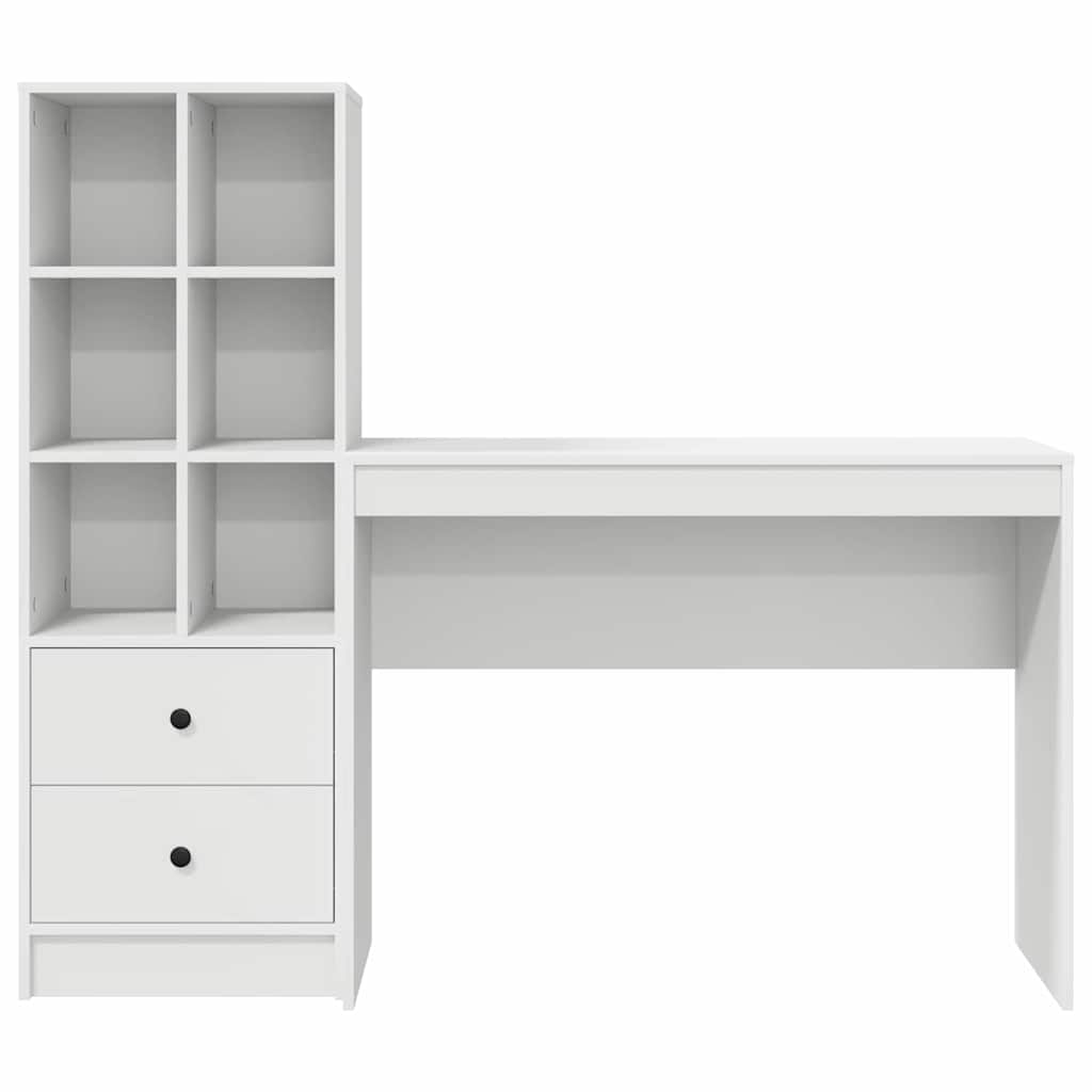 Bureau met lade 2 pcs Wit is nu te koop bij PeponiXL, paradijselijk wonen!