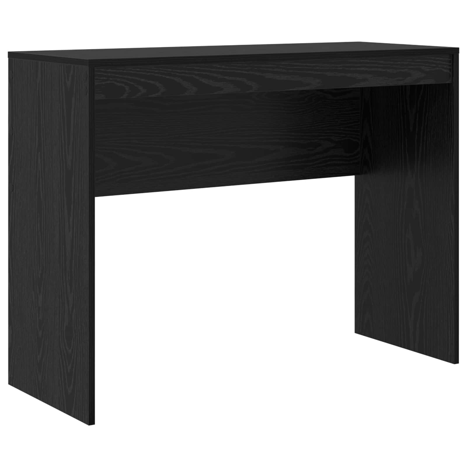 Bureau met lade met plank met opslag 2 pcs Zwart Eiken is nu te koop bij PeponiXL, paradijselijk wonen!